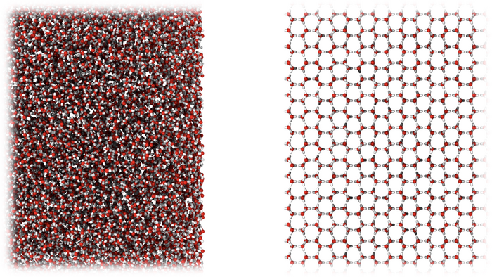 New form of ice is like a snapshot of liquid water