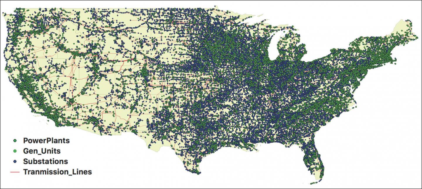 A GIS Visualization of the American Electric Power System