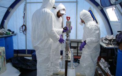 Peter Doran, Chris Fritsen and Jay Kyne, Lake Vida Expedition Team