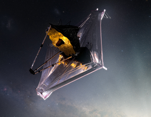 Artist conception of the James Webb Space Telescope.