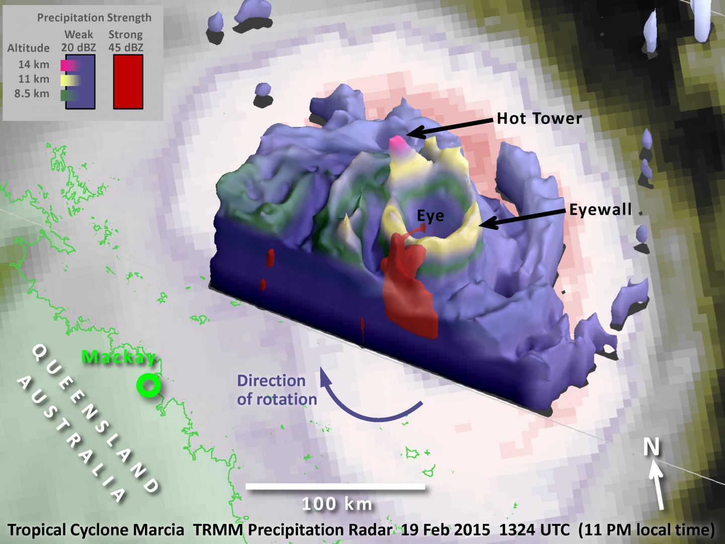 TRMM Image of Marcia