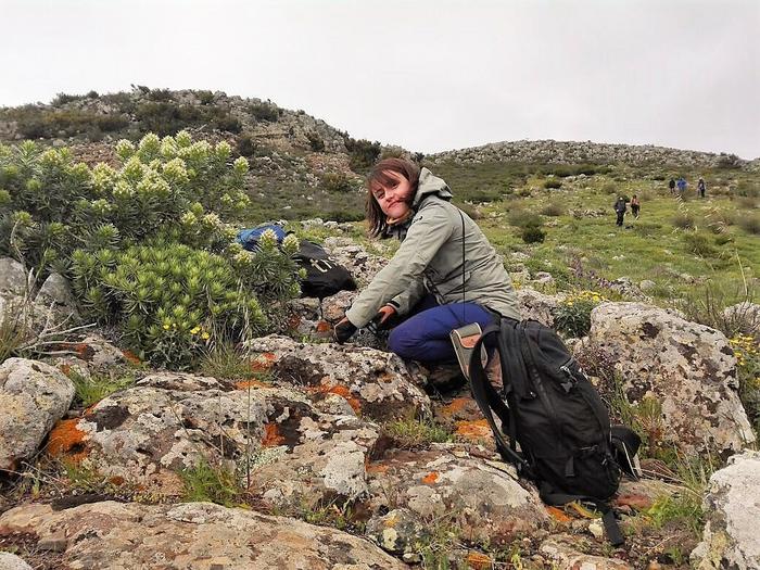 First author Dr Paola Barajas Barbosa during field research on Tenerife