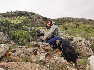 First author Dr Paola Barajas Barbosa during field research on Tenerife