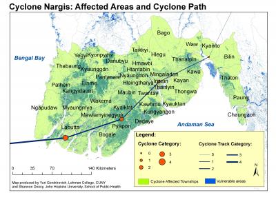 Cyclone Nargis: Affected Area and Cyclone Path