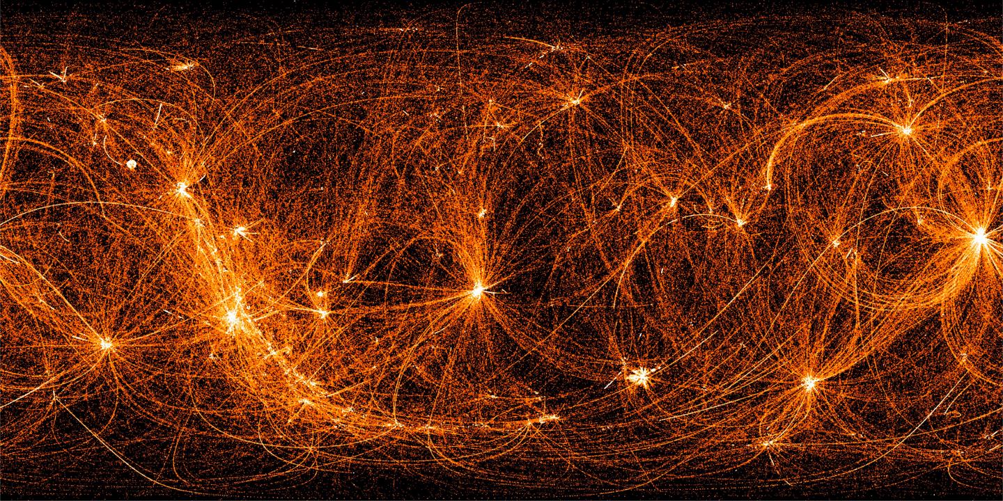 NICER X-ray Sky Map (Unlabeled)