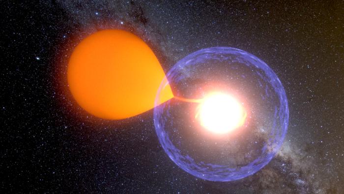 Artist’s impression of a classical nova eruption