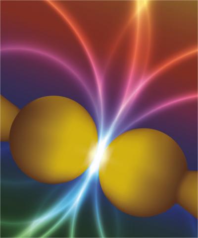 Change in Color when a Quantum Tunnel Effect Is Produced in a Subnanometric Gap