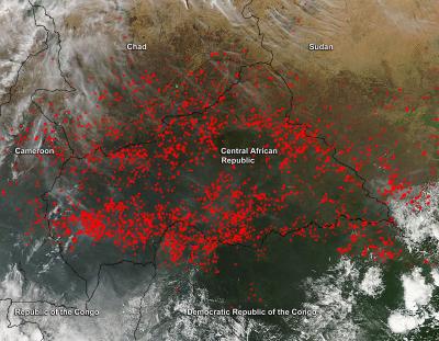 Fires in Central Africa