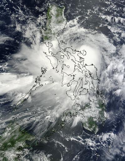 NASA Visible image of Tropical Storm Nock-ten