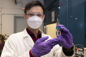 Zhenhua Xie, a research associate in Brookhaven Lab's Chemistry Division