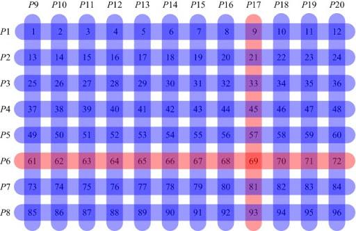 Fig. 2. Sample of swab grouping with OptReplica method