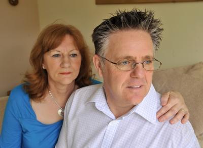 Stroke Sufferer Peter Chapman with his wife, Marie