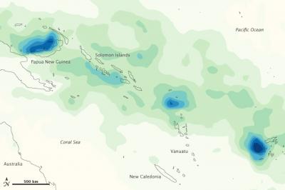 NASA Sees Heavy Rainfall Totals in Fiji from Tropical Storm Daphne