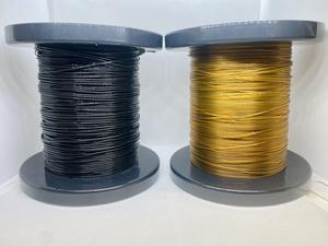 The dyed and natural polyamide fibers after extrusion
