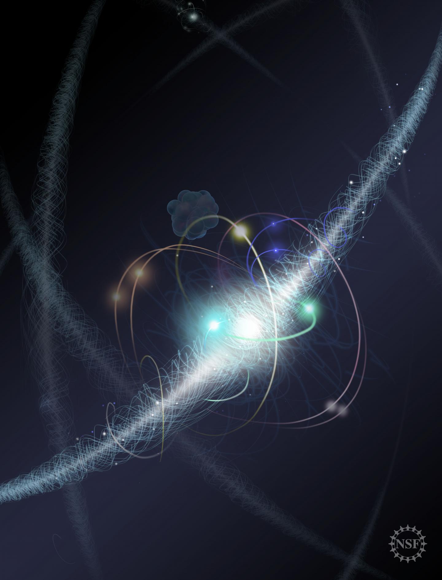 An Electron Orbits An Atom's Nucleus