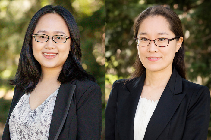 Photo collage of University of Illinois Urbana-Champaign experts Yijue Liang, left, and YoungAh Park.