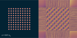 A light crystal made of 100 light vortices