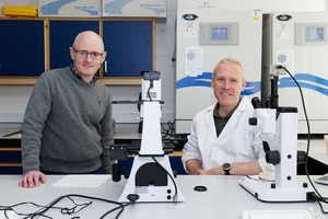 (l-r) Professor Alistair Jump, Professor Paul Thomas