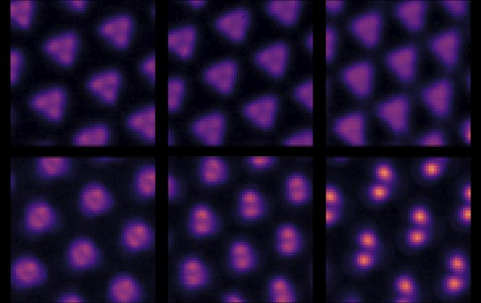 Evolution of a Wigner molecular crystal