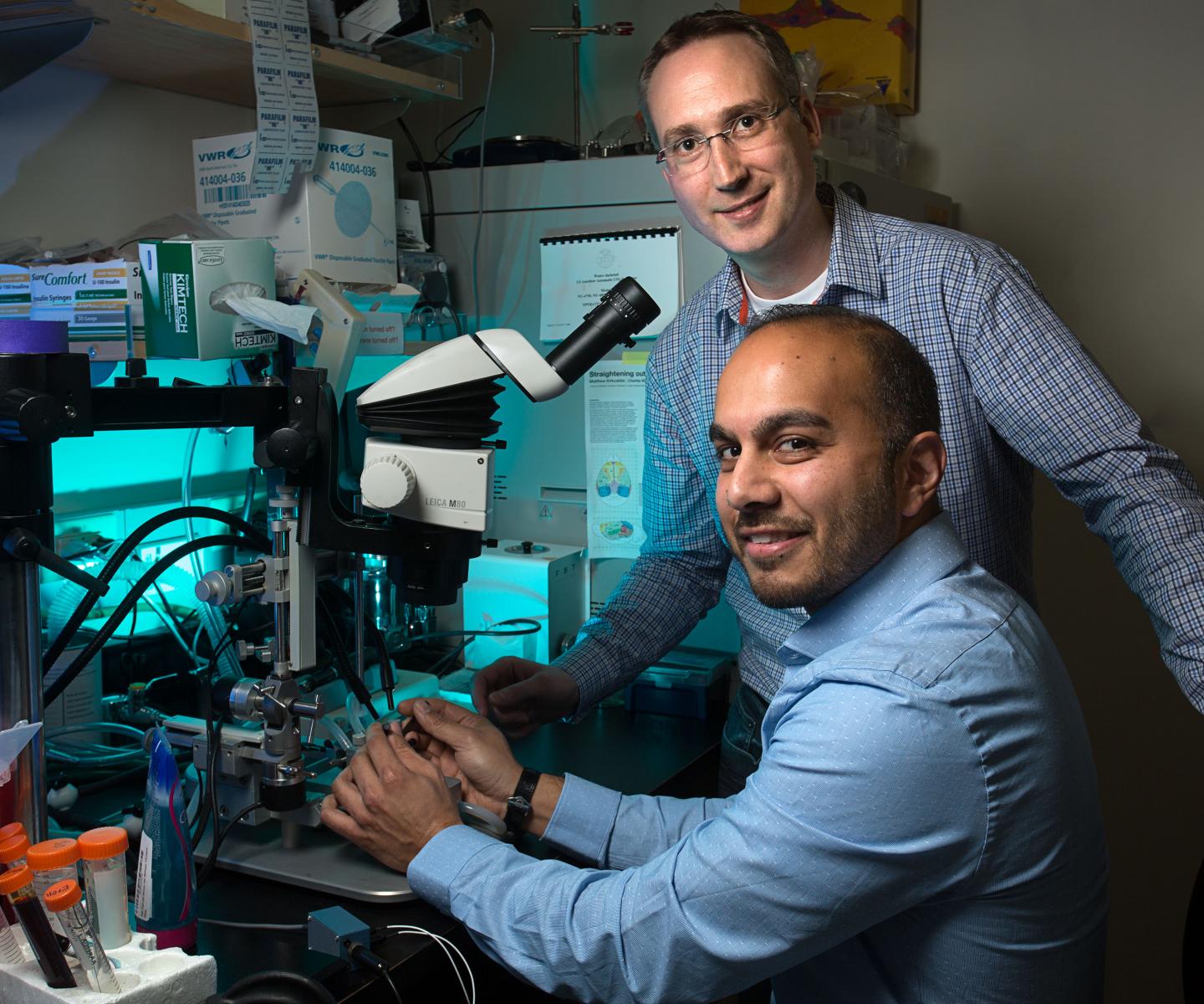 Yusuf Tufail and Axel Nimmerjahn, Salk Institute