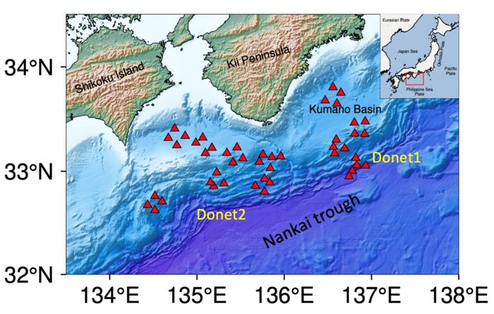 map of Nankai Trough