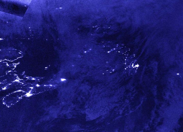 Suomi NPP image of Teddy