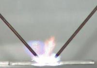 A Photograph of the Plasma Discharge at T = 0 Seconds