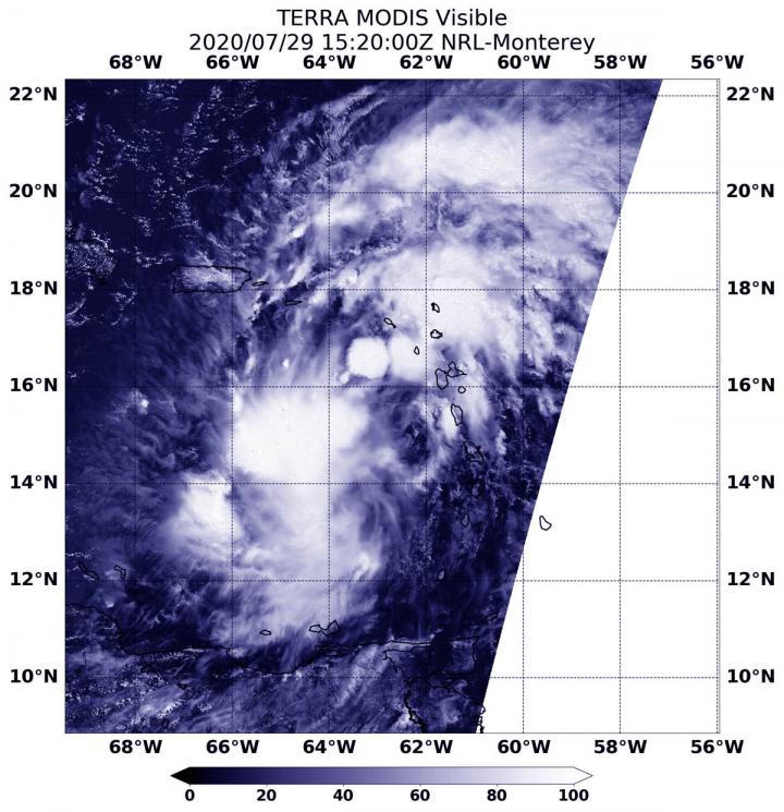Terra image of Potential Tropical Cyclone 9