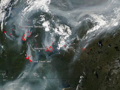 Wildfires in Canada's Northern Territories