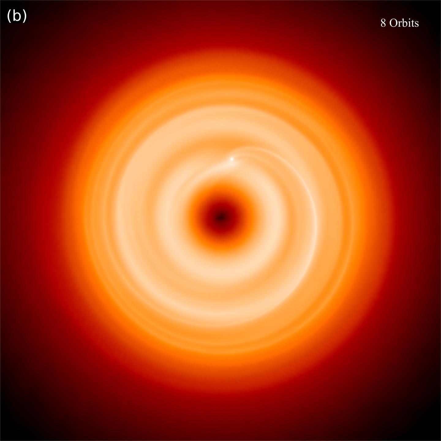 Protoplanetary Disc with An Orbiting Planet