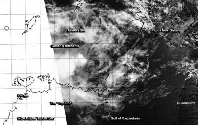 MODIS Image of Remnant Low Gillian