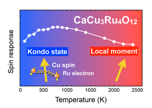 The spin dynamics as a function of temperature in CCRO