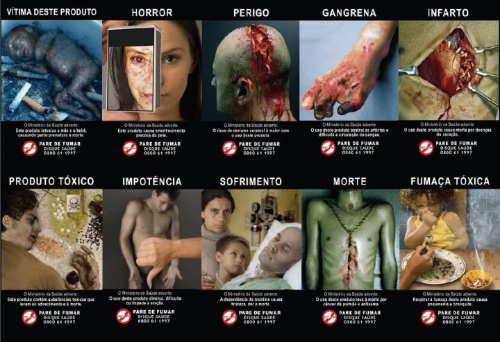 Graphic Brazil Cigarette Warning