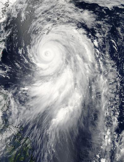 NASA MODIS Image of Tropical Storm Guchol