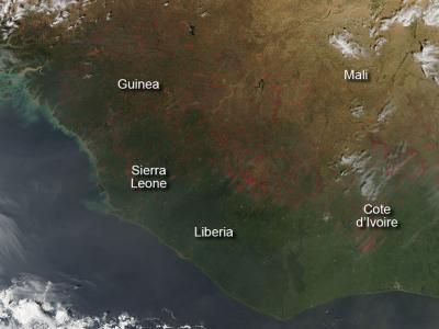 Fires in Western Africa