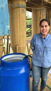 Pilot-scale reverse osmosis treatment plant working at the mining facility to remove arsenic and cyanide.