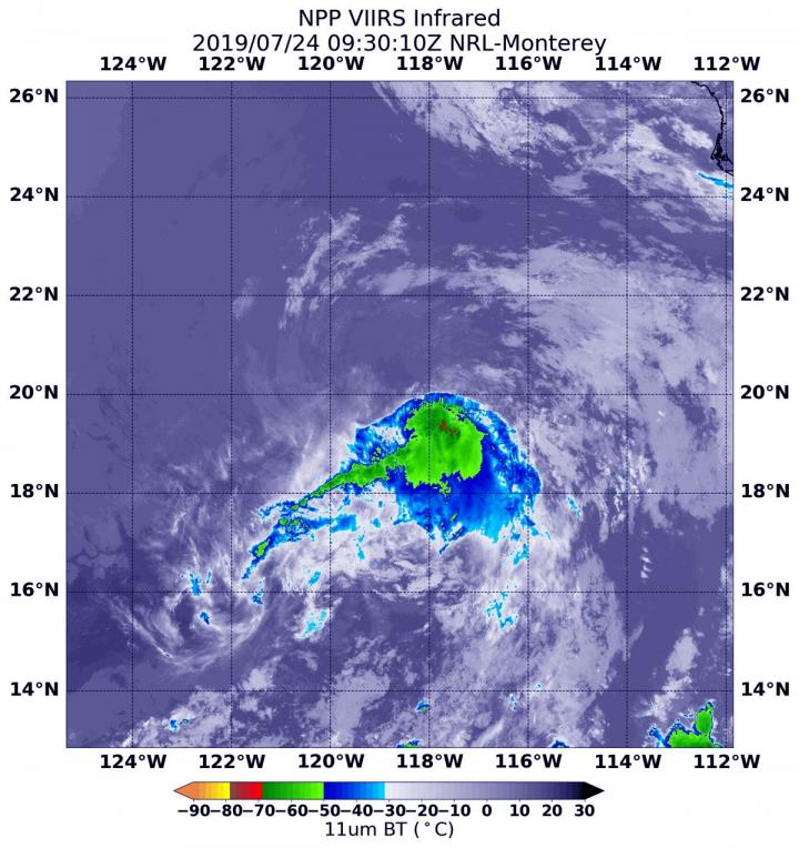 Suomi NPP Satellite Sees Tropical Depression | EurekAlert!