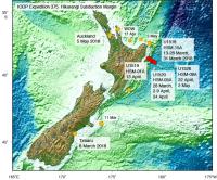 Map of New Zealand's Hikurangi Subduction Zone
