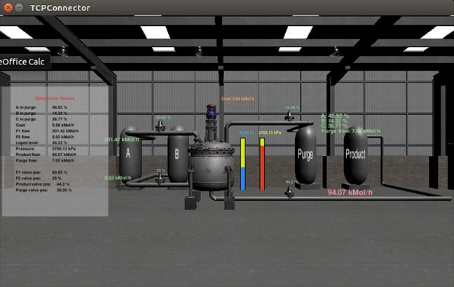 Simulated Chemical Processing Plant