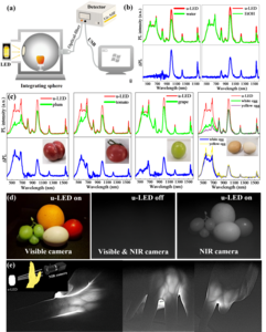 Figure 2. Application demonstration of Bi/Ln:DP-based ultrabroadband LED