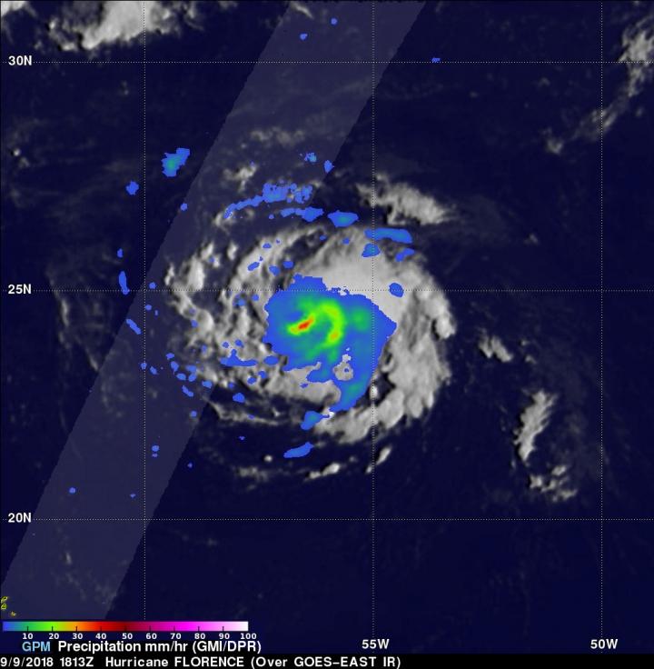 GPM image of Florence