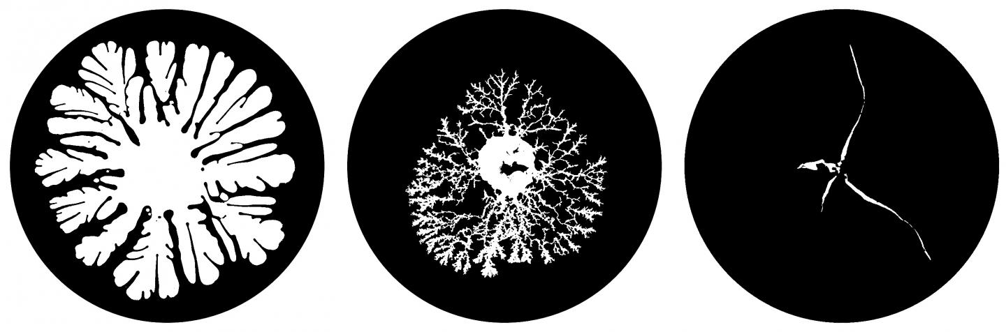 Fluid fractures like a solid - three flow patterns