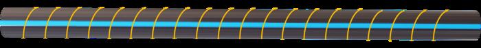 Virtual schematic of the sensor layout adopted