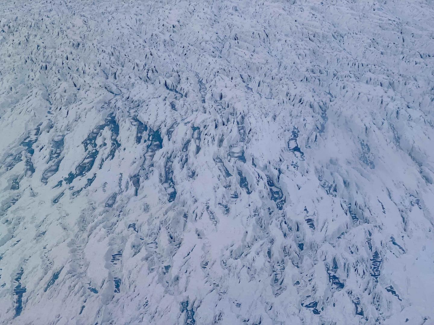 Melt Ponds on Glacier in Central-West Greenland