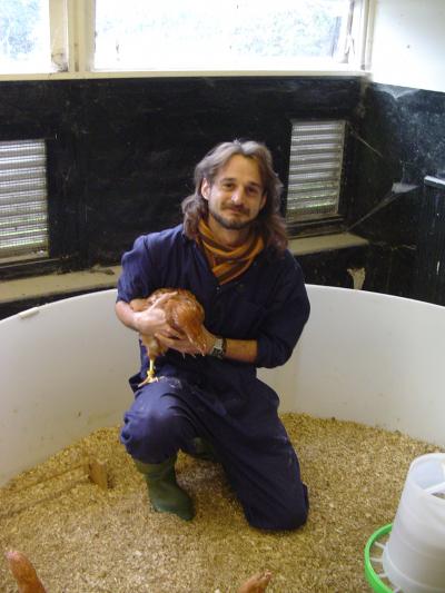 Dr. George With Chicken 3