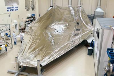 Webb Telescope's Sunshield Outstretched