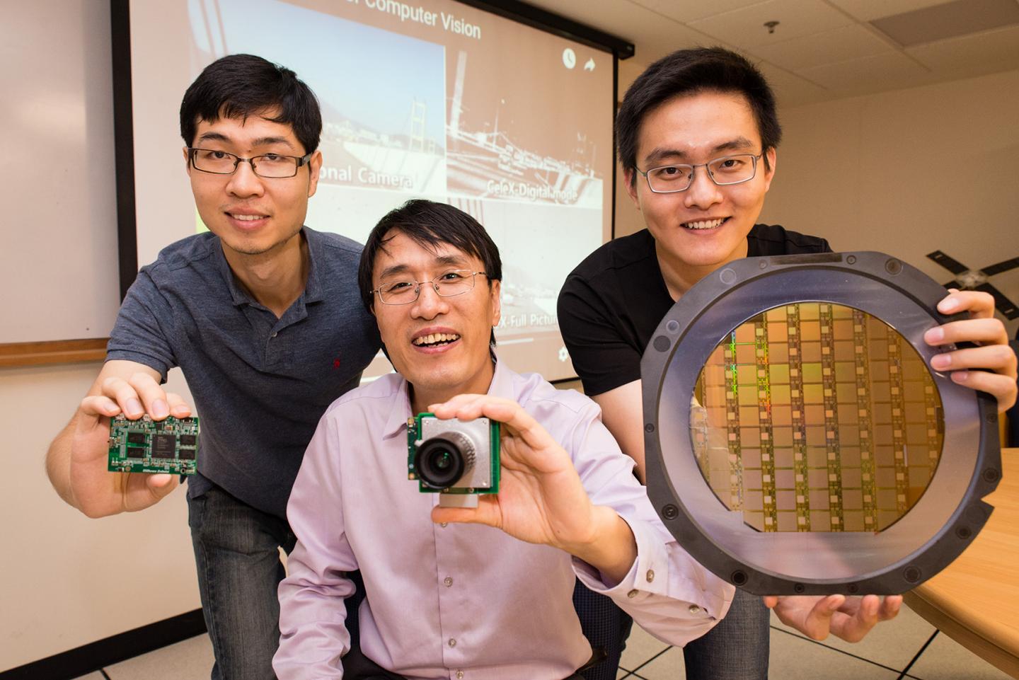 Assistant Professor Chen Shoushun, Li Wanlong and Yang Wenlei, Nanyang Technological University   
