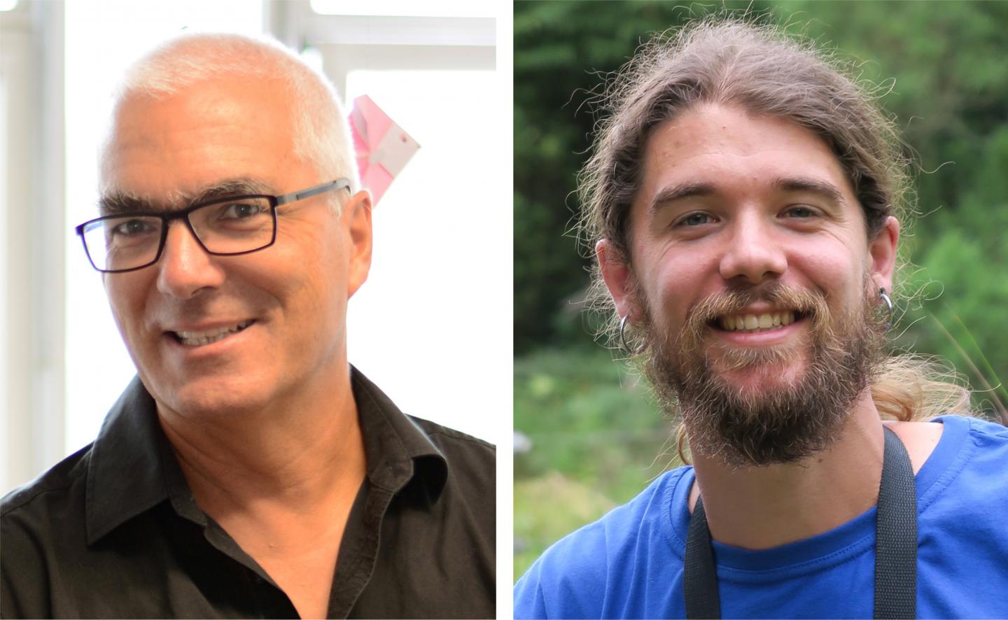 Prof. Dr. Klaus Reinhold (l.) and Dr. Alfredo Sánchez-Tójar