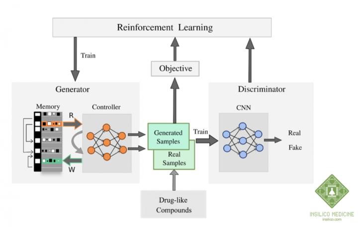 The Schematic View of the Reinforced Adversarial Neural Model
