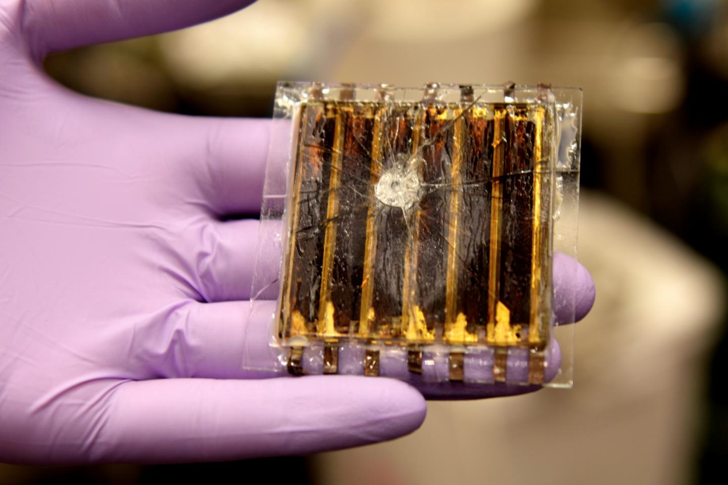 A Smashed Perovskite Solar Module
